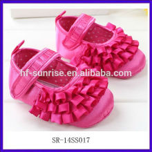 SR-14SS017 2014 chaussures de bébé rouge rose 0 3 mois de chaussures de chaussures de décoration jolie et mignonne chaussures de bébé new girls 2014